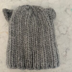 EUGINIA KIM Gray Knit Beanie with Ears